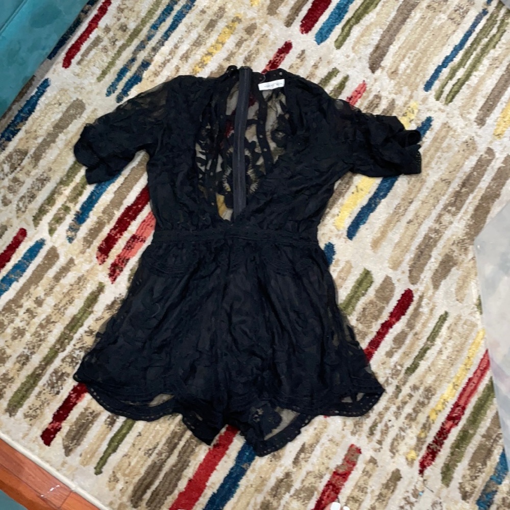 Black sexy romper